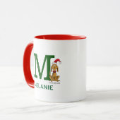 Klassieke Grinch Max | Naam & Monogram M Mok (Voorkant links)
