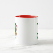 Klassieke Grinch Max | Naam & Monogram N Mok (Midden)