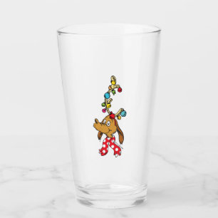 Klassieke Grinch   Max - Prettige feestdagen Glas