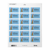 Klassieke Grinch | Max - Santa Hat Etiket (Full Sheet)