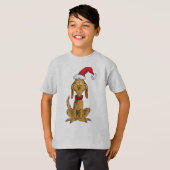 Klassieke Grinch | Max - Santa Hat T-shirt (Voorkant volledig)