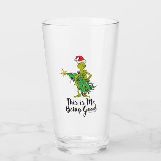 Klassieke Grinch | Naughty Glas (Voorkant)