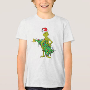 Klassieke Grinch   Naughty Tri-Blend Shirt