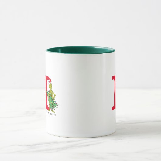 Klassieke Grinch | Ondeugend Monogram H Mok (Midden)
