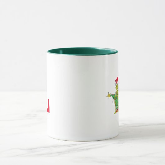Klassieke Grinch | Ondeugend Monogram L Mok (Midden)