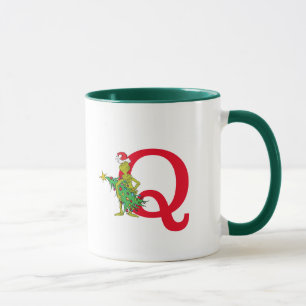 Klassieke Grinch   Ondeugend Monogram Q Mok