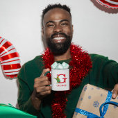 Klassieke Grinch | Ondeugend Naam & Monogram G Mok