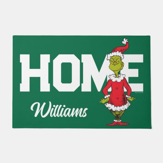 Klassieke Grinch | Santa Claus Deurmat (Voorkant)