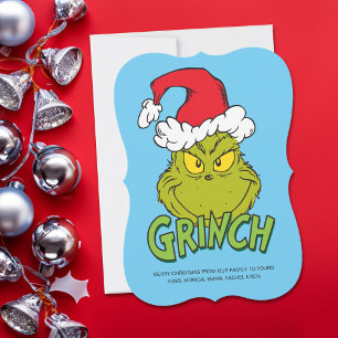 Klassieke Grinch Stout of Braaf Feestdagenkaart