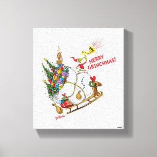 Klassieke Grinch   Vrolijke Grinchmas! Canvas Afdruk