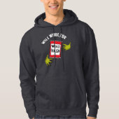 Klassieke Grinch | Werkt voor Who Hash Quote Hoodie (Voorkant)
