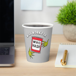 Klassieke Grinch Werkt voor Who Hash Quote Papieren Bekers