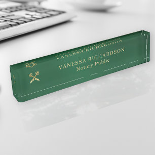 Klassieke Groen & Goud Professionele Gouden Pen No Naambordje