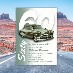 Klassieke groene auto wordt 60 jaar kaart