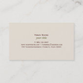 Klassieke groene bladeren visitekaartje (Achterkant)