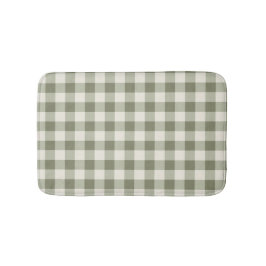 Klassieke Groene Boerderij Gingham Style Badmat