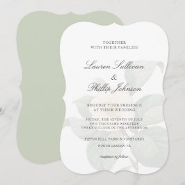 Klassieke groene en witte  bloeding kaart