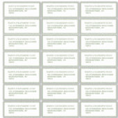 Klassieke Groene Gast Mailing Labels 21 Per Blad (Voorkant)