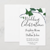 Klassieke groene Ivy Kaart (Voorkant / Achterkant)