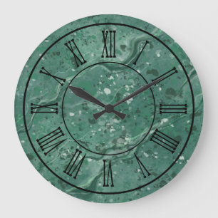 Klassieke groene marmeren wandklok in klassieke st grote klok