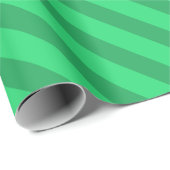 Klassieke Groene Stripes Kerstmis Cadeaupapier (Rol Hoek)