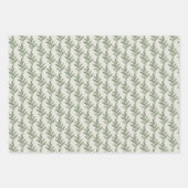 Klassieke Groenen Pijnenkrans Kerstvakantie Inpakpapier Vel (Voorkant 2)