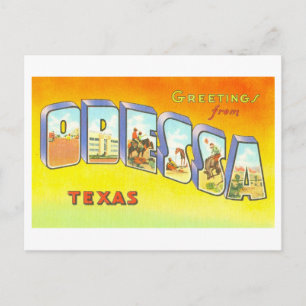 Klassieke groeten uit Odessa, Texas, Briefkaart