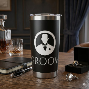 Klassieke Groom Thermische Tumbler Geïsoleerde Drinkbeker