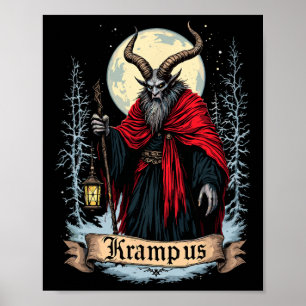 Klassieke Gruss Vom Krampus Kerstavond Stoute Kind Poster