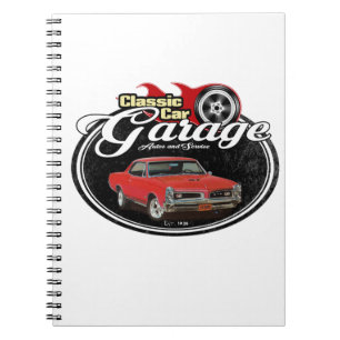Klassieke GTO-garage Notitieboek