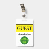 Klassieke "GUEST"-badge Badge (Achterkant met clip)