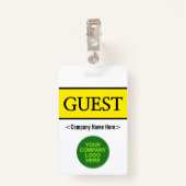 Klassieke "GUEST"-badge Badge (Achterkant met clip)