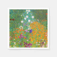 Klassieke Gustav Klimt cottage tuinkunst bloemen