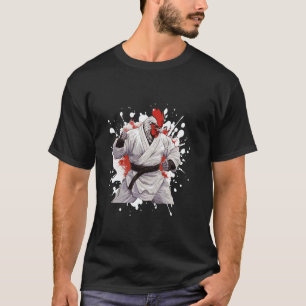 Klassieke Haan Karate Dieren Vechters Judo T-shirt