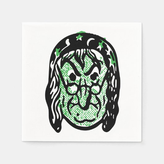 Klassieke Halloween heks Servet (Voorkant)