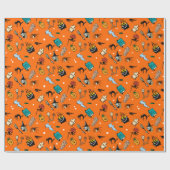 Klassieke halloween karakters cadeaupapier (Vlak)