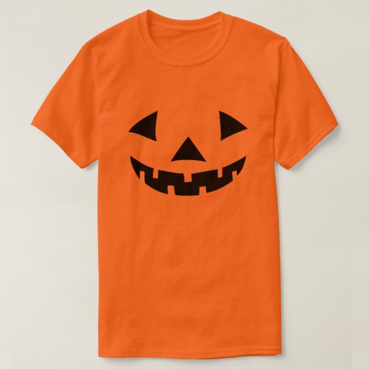Klassieke Halloween Pompoen Jack-O-Lantern T-shirt (Design voorkant)