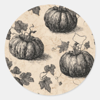 Klassieke Halloween pompoenen Ronde Sticker