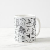 Klassieke Halloween Print Coffee Mok (Voorkant rechts)