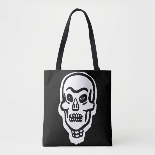 Klassieke Halloween Skull Draagtas (Voorkant)