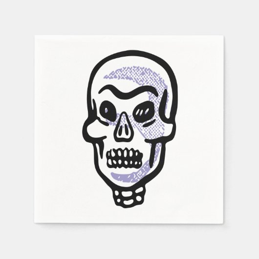 Klassieke Halloween Skull Servet (Voorkant)