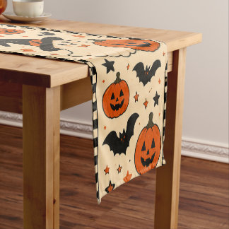 Klassieke Halloween Tafelloper | Cute Geest & Pomp