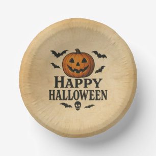 Klassieke Happy Halloween jack-o-lantern Papieren Kommen