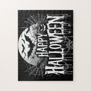 Klassieke happy Halloween kunst Legpuzzel
