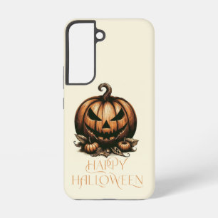 Klassieke happy Halloween pompoen Samsung Galaxy Hoesje