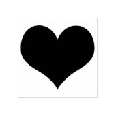 Klassieke Hart Rubber Stempel (Afrduk)