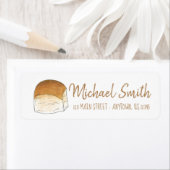 Klassieke Hawaiian Dinner Bread Roll Bakery Chef Etiket (Insitu)