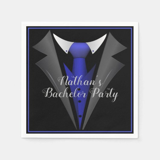 Klassieke heer met das servet (Voorkant)