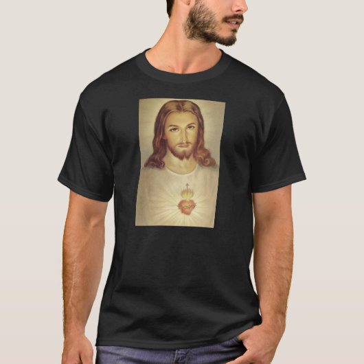 Klassieke Heilige Hart van Jezus T-Shirt (Voorkant)
