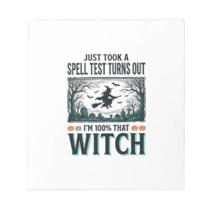 Klassieke Heks DNA Humor Halloween Vector Ontwerp_ Notitieblok